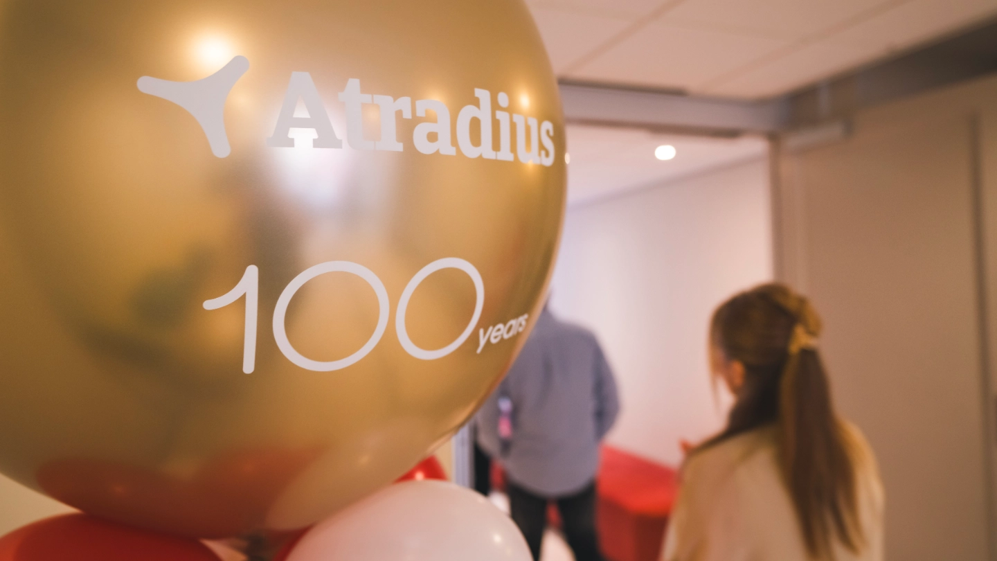 Atradius 100 years balloons