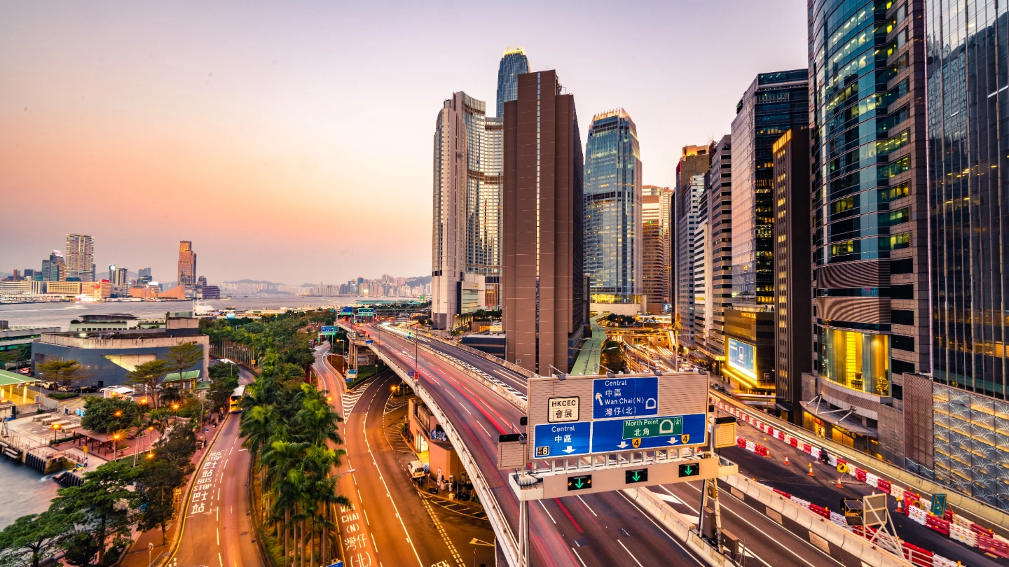 Hong Kong financial district