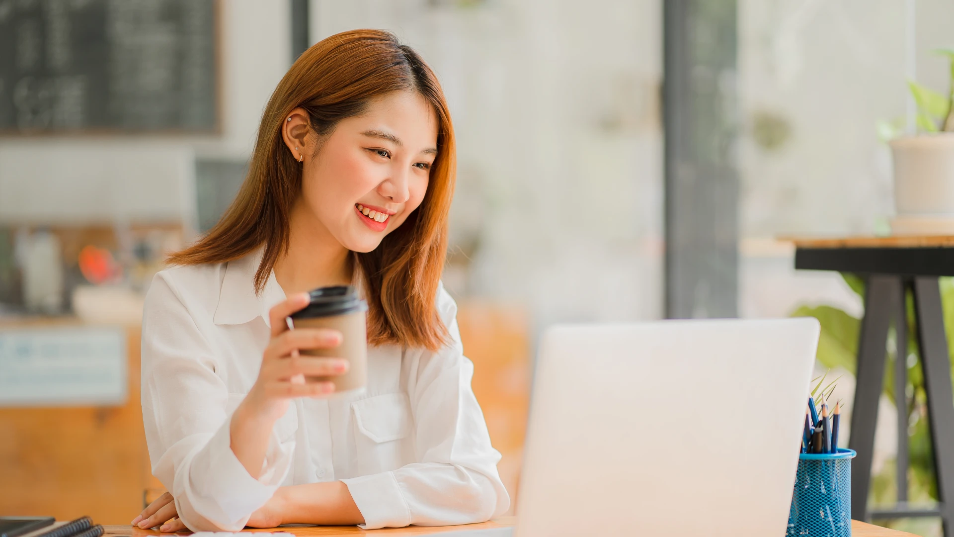 Professional asian female accountant financial clerk